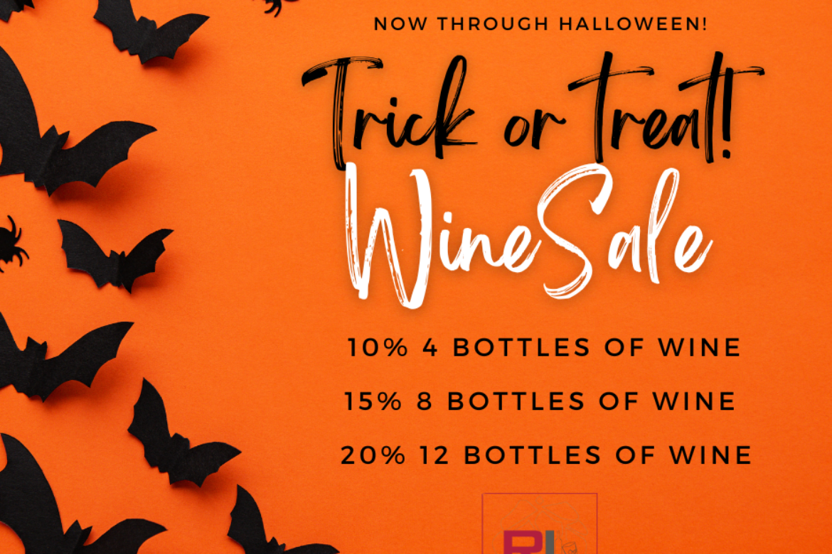 Flash Wine Sale now though Halloween!