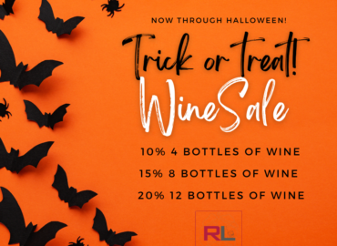 Flash Wine Sale now though Halloween!